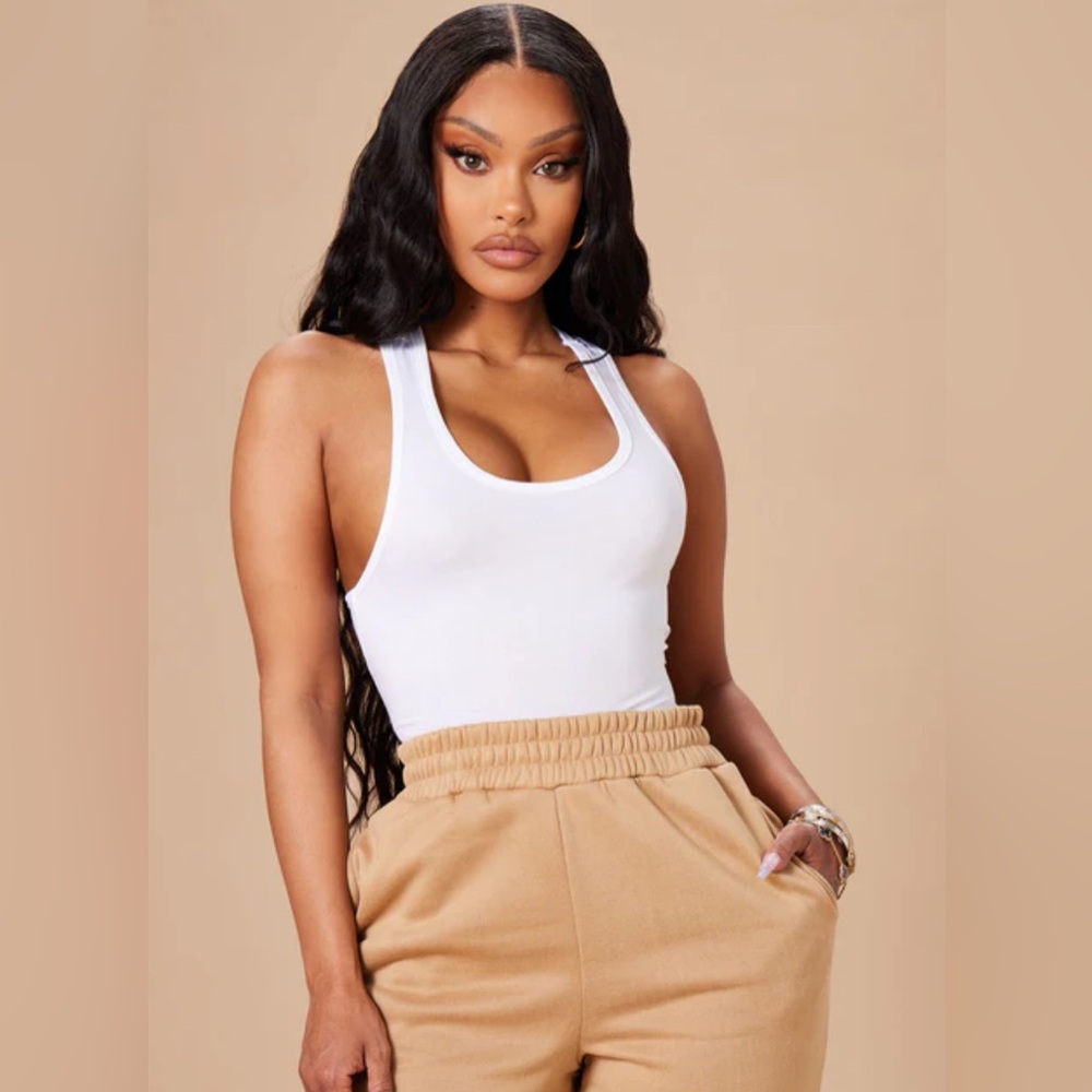 Fashion Nova Divine Basic Bodsuit Tank Bodysuit NWOT